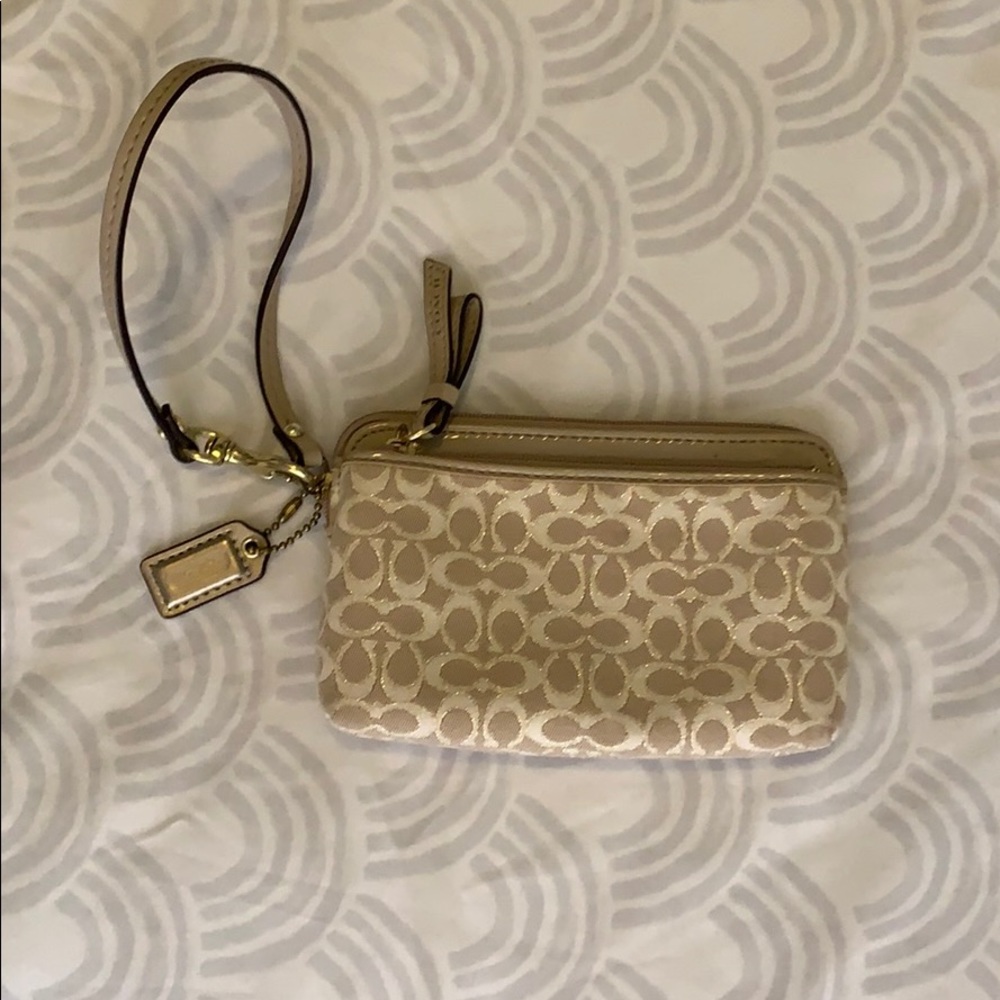 Coach Double Zip Wristlet
